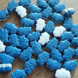 Blue and White Skype 200mg MDMA for Sale